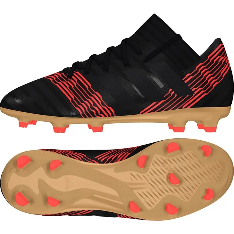 Adidas Nemeziz 17.3 Fg Jr CP9165 voetbalschoenen zwart zwart