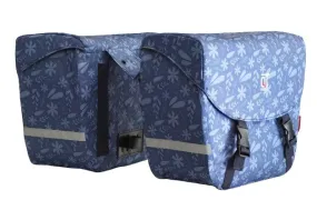 fietstas Flora 38 liter blauw
